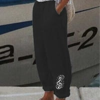 Ženske Harem hlače od pamučnog Lana Za Žene Ležerne duge hlače s elastičnim strukom Plus veličina jesenska Moda