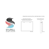 Stupell Industries brine manje veslanja više kanua tipografije grafičke umjetničke galerije omotana platna za