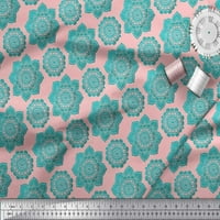 Soimoi pamučna patka tkanina cvjetna mandala tiskanje tkanine za šivanje tkanina široko