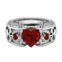 zaručnički prsten za Valentinovo zaručnički prsten u obliku srca nakit od legure
