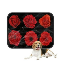 Prirodni crveni cvjetovi božur ruže Gerbera Crni Kućni pas mačka krevet za urin tepih jastuk za pse deke kutija