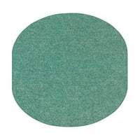 Ambiant Galaxy Way Solid Color Area prostirs TEAL - 8 '10' Oval