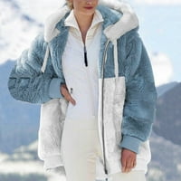 Čišćenje ženskog kaputa moda žena topla jakna od jakne kaput zima Zipper dugi rukav vanjska odjeća
