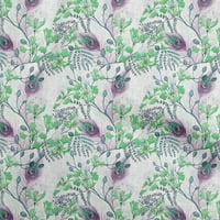 Oneoone viskoza Šifonska zelena tkanina cvjetovi DIY odjeća za prešivanje tkanine tkanine tkanina po dvorištu