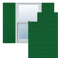 Ekena Millwork 12 W 78 H TRUE FIT PVC Horizontalni sloj Moderni stil Fiksni nosač, Viridian Green