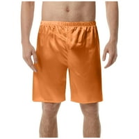 Ljetne Muške kratke hlače s pet točaka u punoj boji, Ležerne hlače za plažu u narančastoj boji, poliester