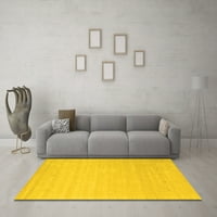 Moderni pravokutni tepisi za sobe u jednobojnoj žutoj boji, 2' 5'