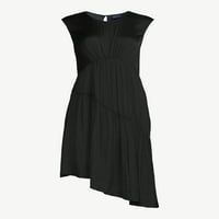 Scoop ženska asimetrična haljina bez rukava bez rukava, veličine xs-xxl