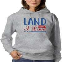 Zemlja koja voli hoodie žene -imeage bykstock, žensko maleno