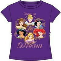 Disney Girls Princess se usuđuje sanjati majicu ljubičastu