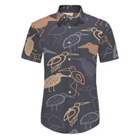 Muške havajske košulje za slobodno vrijeme, modne široke klasične Ležerne bluze Na plaži s cvjetnim printom s