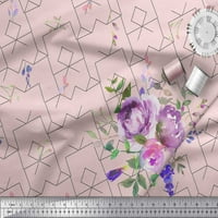 Soimoi georgette viskoza tkanina akvarel cvijeta geometrijska tkanina za tisak po dvorištu široko