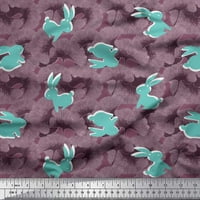 Soimoi pamučna voile tkanina Umjetnička cvjetna i zečja zanatska tkanina za zanat