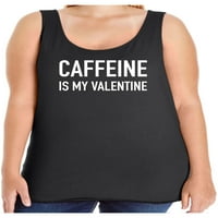 Kofein je moj tenk Valentine Womens