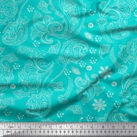 Somoi pamučni poprilin tkanina blok paisley dekor tkanina tiskano dvorište široko