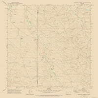 Topografska karta-bijeli potok, jugoistočni Vajoming, ATV - m-23. 31. - Sjajni satenski papir