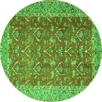 Tradicionalni pravokutni perzijski tepisi u zelenoj boji tvrtke za unutarnje prostore, 3' 5'