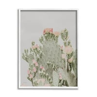 Stupell Industries Pink Cvjetovi Cactus Fotografiraju bijelu uokvirenu umjetničku print zidnu umjetnost, dizajn