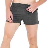 Muške teretne kratke hlače ljetne jednobojne pamučne elastične, labave, brzo suhe, sportske, ravne, Plaža, kućno