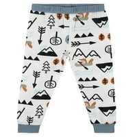 Moderni trenuci Gerber Baby & Toddler Boy Snug-Fit pamučne pidžame, 4-komad, veličine 12m-5T