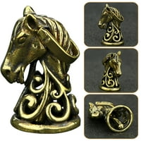 Vintage Privjesak za konjsku glavu, privjesak za ključeve s jedinstvenim mesinganim ukrasom