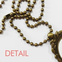 Australija miris klokana smeđa kontura Antikna ogrlica Vintage Privjesak za ključeve s privjeskom od perli