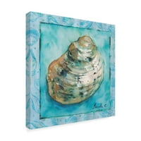 Zaštitni znak likovne umjetnosti 'Shell Scallop 4' platno umjetnost Marietta Cohen Art and Design